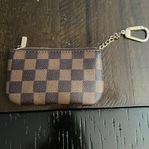 Checkered coin purse
